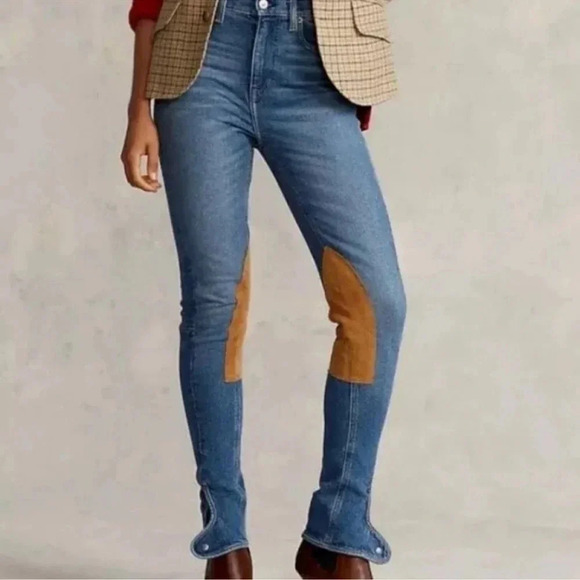 Polo Ralph Lauren Jodhpur Riding Jeans Women Size 26 High Rise Equestrian Preppy - Picture 12 of 12